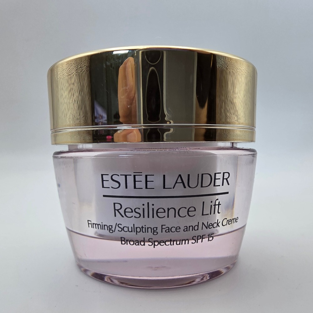 Estee Lauder Face Neck Creme Womens 0.5oz Pink Resilience Lift SPF 15 Firming
